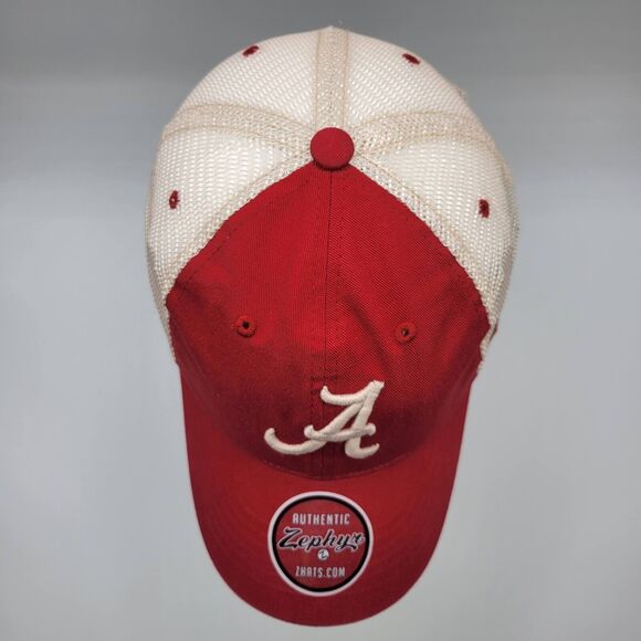 Zephyr Alabama Crimson Tide Mens Womens Trucker Hat Mesh Back Snapback SEC NCAA - Picture 8 of 11